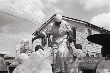 On-the-street baptism,  New Orleans,  Louisiana  1965