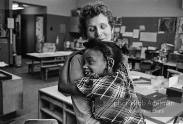 Innovative-English Infants School. New York City, 1970-Deborah Meirs' classroom; she later became an expert on improving public eduction. She put an emphasis on children learning through play rather than teaching, small class size, fostering children's curiosity and interest.BIS_144_02a-07 001