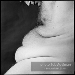 Bob Adelman self-portraits.1979/80 diet . Bob Adelman's weight loss in 1979-1980. He lost more than 100 pounds in the course of a
year.