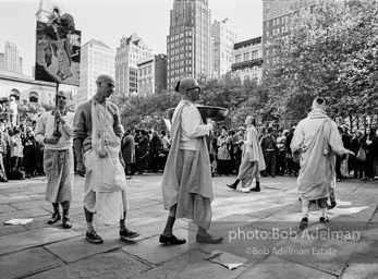 Hare Krishna celebrants. New York City, 1968.