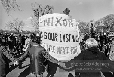 Anti-Vietnam War demonstrators. NewYork City, 1968.
