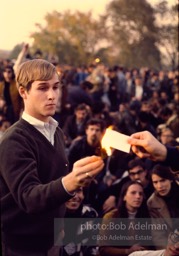 Burning the Draft Card Pentagon protest. 1967