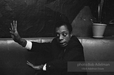 James Baldwin at El Toro's restaurant at the time of his play 