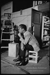 James Baldwin on the set of the film 'For Love of Ivy', 1968.