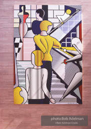 Bauhaus Stairway- mural in the I.M Pei designed building for the Creative Arts Agency in Beverly Hills, CABauhaus Stairway: The Large Version, 1989 photo:©Bob Adelman Estate, Artwork©Estate of Roy Lichtenstein