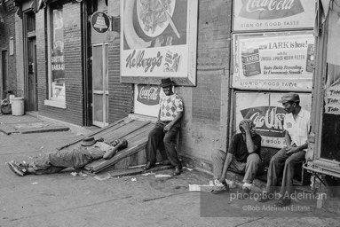 The Bedford Stuyvesant ghetto,  Brooklyn,  New York City.  1963