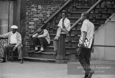 The Bedford Stuyvesant ghetto,  Brooklyn,  New York City.  1963