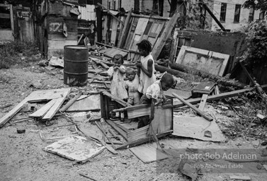 The Bedford Stuyvesant ghetto,  Brooklyn,  New York City.  1963