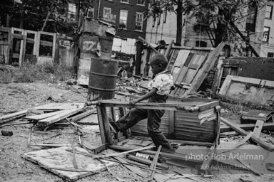 The Bedford Stuyvesant ghetto,  Brooklyn,  New York City.  1963