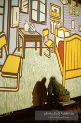 Roy Lichtenstein's 'Bedroom at Arles. 1992. photo:©Bob Adelman Estate, Artwork©Estate of Roy Lichtenstein