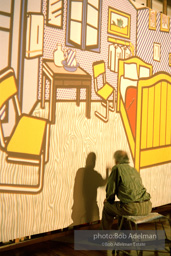 Roy Lichtenstein's 'Bedroom at Arles. 1992. photo:©Bob Adelman Estate, Artwork©Estate of Roy Lichtenstein