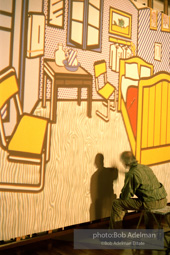 Roy Lichtenstein's 'Bedroom at Arles. 1992. photo:©Bob Adelman Estate, Artwork©Estate of Roy Lichtenstein