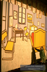 Roy Lichtenstein's 'Bedroom at Arles. 1992. photo:©Bob Adelman Estate, Artwork©Estate of Roy Lichtenstein