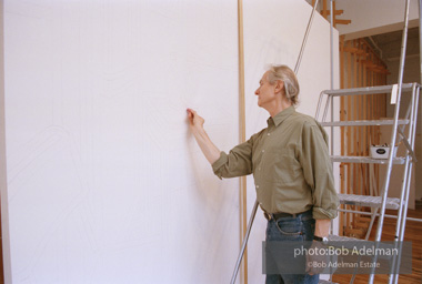 Roy Lichtenstein's 'Bedroom at Arles. 1992. photo:©Bob Adelman Estate, Artwork©Estate of Roy Lichtenstein