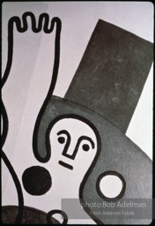 From Mural with Blue Brushstroke. New York City, 1985-86photo©Bob Adelman estate. Artwork©Estate of Roy Lichtenstein.