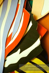 From Mural with Blue Brushstroke. New York City, 1985-86photo©Bob Adelman estate. Artwork©Estate of Roy Lichtenstein.