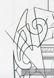 From Mural with Blue Brushstroke. New York City, 1985-86photo©Bob Adelman estate. Artwork©Estate of Roy Lichtenstein.