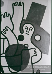 From Mural with Blue Brushstroke. New York City, 1985-86photo©Bob Adelman estate. Artwork©Estate of Roy Lichtenstein.