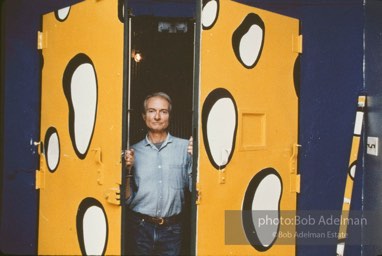 From Mural with Blue Brushstroke. New York City, 1985-861985photo©Bob Adelman estate. Artwork©Estate of Roy Lichtenstein.