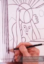 photo©Bob Adelman estate. Artwork©Estate of Roy Lichtenstein.
