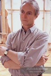 From Mural with Blue Brushstroke. New York City, 1985-86photo©Bob Adelman estate. Artwork©Estate of Roy Lichtenstein.