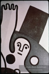 From Mural with Blue Brushstroke. New York City, 1985-86photo©Bob Adelman estate. Artwork©Estate of Roy Lichtenstein.