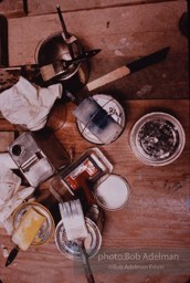 From Mural with Blue Brushstroke. New York City, 1985-86photo©Bob Adelman estate. Artwork©Estate of Roy Lichtenstein.