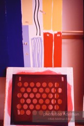 From Mural with Blue Brushstroke. New York City, 1985-86photo©Bob Adelman estate. Artwork©Estate of Roy Lichtenstein.