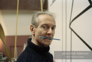 From Mural with Blue Brushstroke. New York City, 1985-86photo©Bob Adelman estate. Artwork©Estate of Roy Lichtenstein.