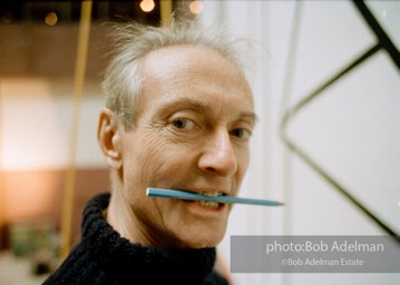 From Mural with Blue Brushstroke. New York City, 1985-86photo©Bob Adelman estate. Artwork©Estate of Roy Lichtenstein.
