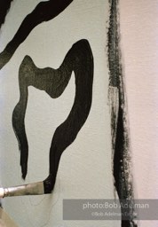 From Mural with Blue Brushstroke. New York City, 1985-86photo©Bob Adelman estate. Artwork©Estate of Roy Lichtenstein.