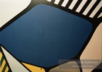 From Mural with Blue Brushstroke. New York City, 1985-86photo©Bob Adelman estate. Artwork©Estate of Roy Lichtenstein.