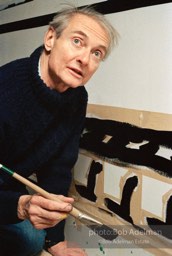From Mural with Blue Brushstroke. New York City, 1985-86photo©Bob Adelman estate. Artwork©Estate of Roy Lichtenstein.