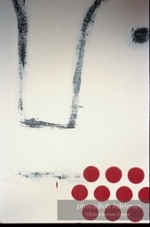 From Mural with Blue Brushstroke. New York City, 1985-86photo©Bob Adelman estate. Artwork©Estate of Roy Lichtenstein.