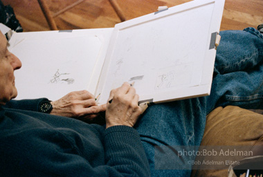 Roy Lichtenstein. Drawings for Chinese Landscape. 1996.-photo©Bob Adelman, artwork ©Estate of Roy Lichtenstein