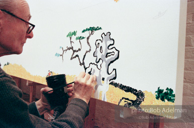 Roy Lichtenstein, Landscape with Scholar's Rock, 1996.-photo©Bob Adelman, artwork ©Estate of Roy Lichtenstein