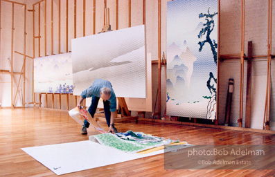 Roy Lichtenstein, Chinese Landscapes, 1996.-photo©Bob Adelman, artwork ©Estate of Roy Lichtenstein