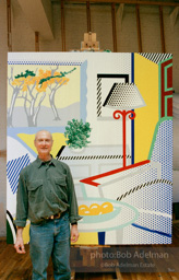 Roy Lichtenstein, Interior with Painting of Trees, 1997-photo©Bob Adelman, artwork ©Estate of Roy Lichtenstein