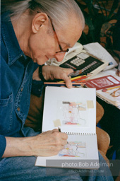 Roy Lichtenstein, Drawing for Interior with Glass Pitcher. 1997-photo©Bob Adelman, artwork ©Estate of Roy Lichtenstein