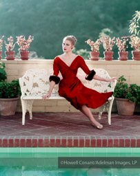 Grace Kelly, Hollywood Hills, 1955. While she was shooting The Swan on the MGM sound- stages in Los Angeles, Grace leased a home in the Hollywood Hills from a friend of Greta Garbo, nutritionist Gayelord Hauser.