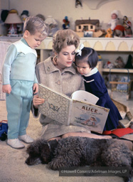Princess Grace reads with Caroline and Albert. Monaco, 1961.