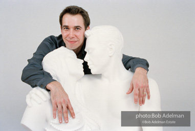 Jeff Koons with Bourgeois Bust - Jeff and Ilona. 