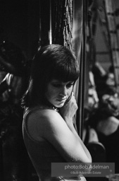 Jane Fonda on the set during filming of the 1971 movie KLUTE.