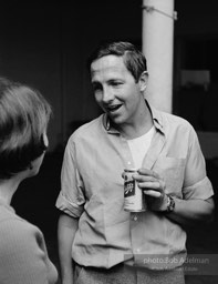 Robert Rauschenberg at a party at his loft, New York City. 1966