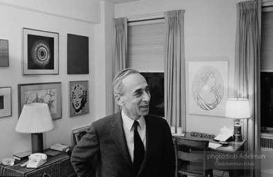 Leo Castelli at his home in NYC, 1965-Collectors