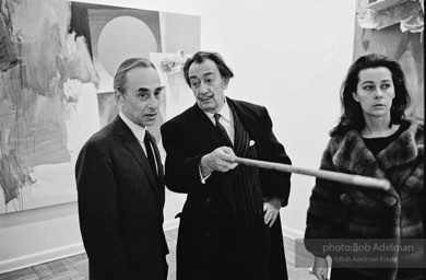 Leo Castelli and Salvador Dali. Leo Castelli Gallery, New York City, 1966.