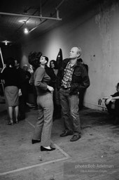 James Rosenquist dances at a party at Robert Rauschenberg's loft. NYC. 1966