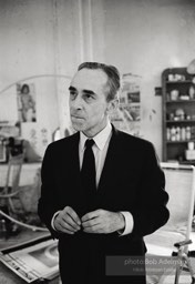 Leo Castelli at James Rosenquist's studio, New York City. 1966