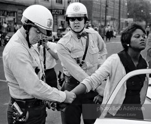 Innocent bystander arrested, Birmingham,  Alabama. June, 1963.