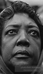 A woman mourns at a public memorial service for slain civil rights leader Martin Luther King Jr., Memphis, Tennessee.  1968